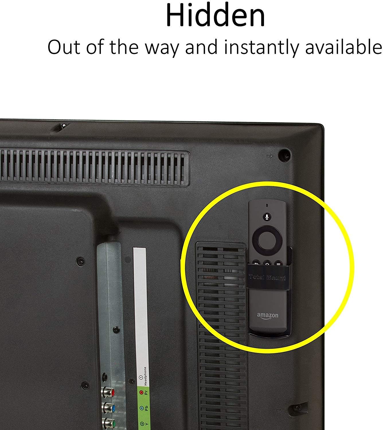 TotalMount Fire TV Remote Holder (Not Compatible with New Fire TV Remotes)