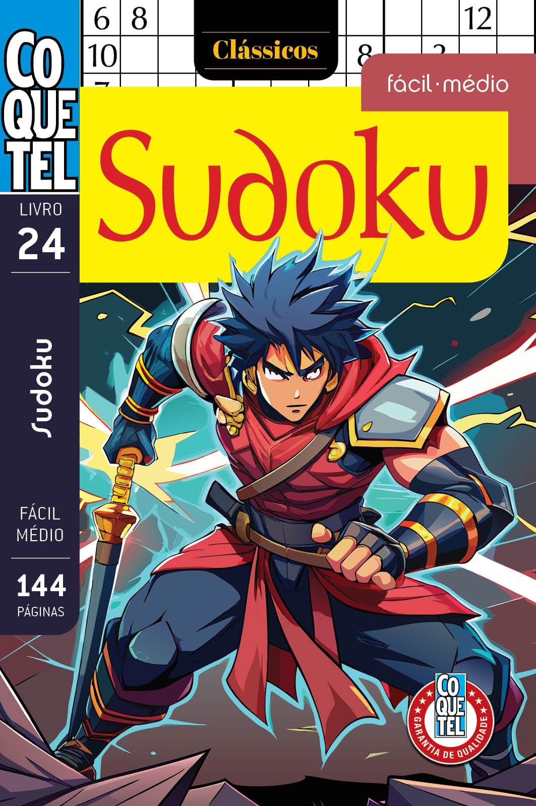 Livro Coquetel Sudoku Fácil-Médio 24: Níveis fácil e médio