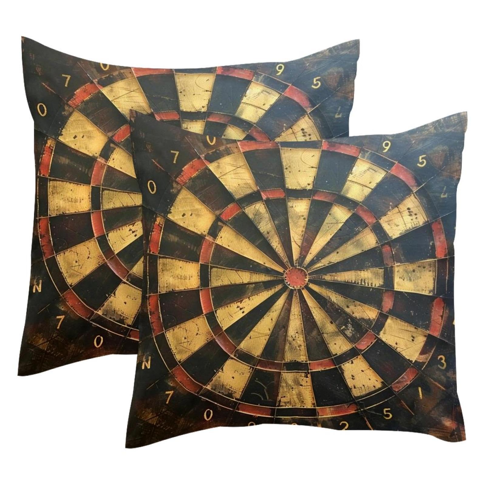 Housse de coussin velours motif rétro double face pour sublimer la décoration de votre canapé