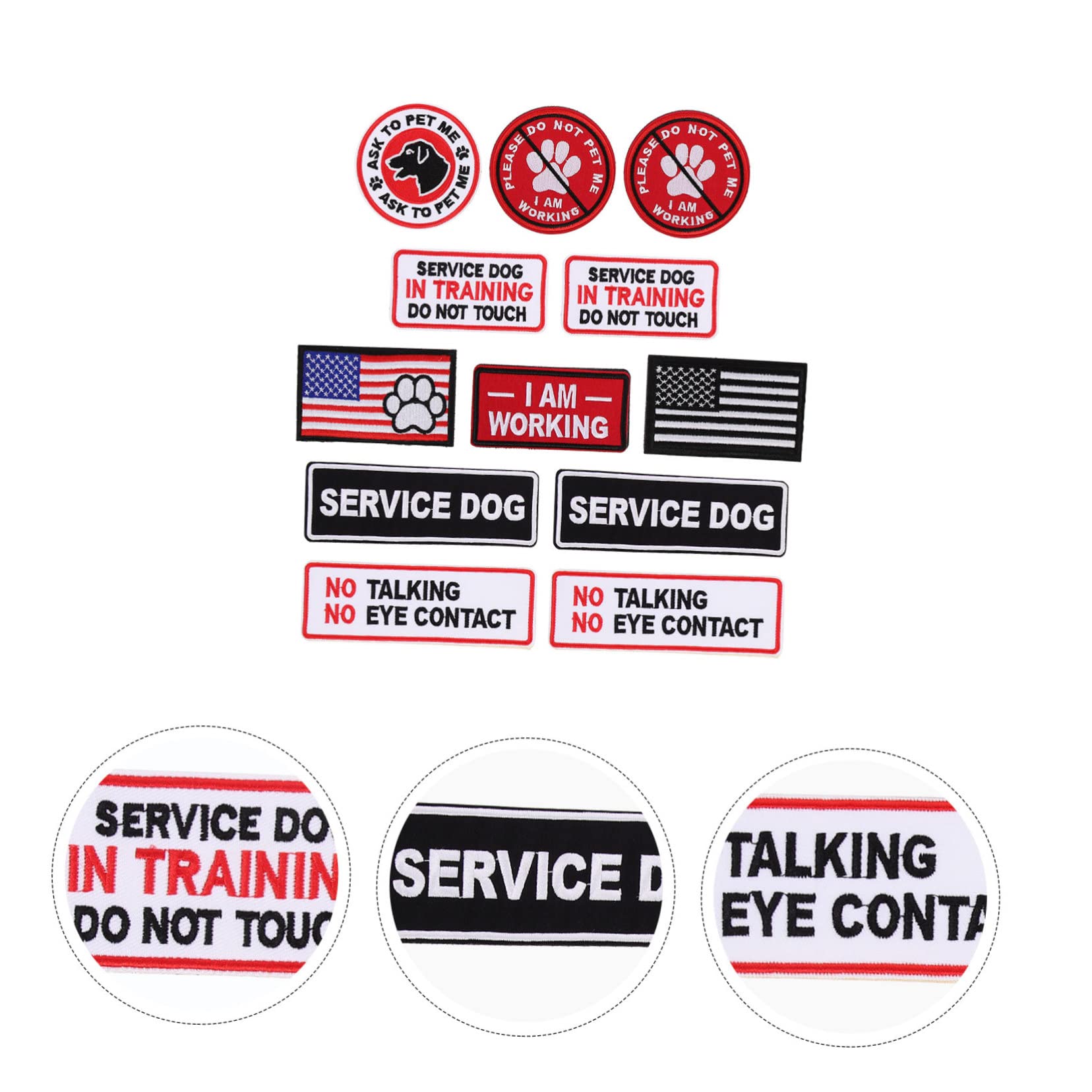 jojofuny 2 Set Patches Militari Adesivi Per Abbigliamento Toppe Ricamate Per Personalizzazione Vestiti E Per Appassionati 12 Pezzi * 2