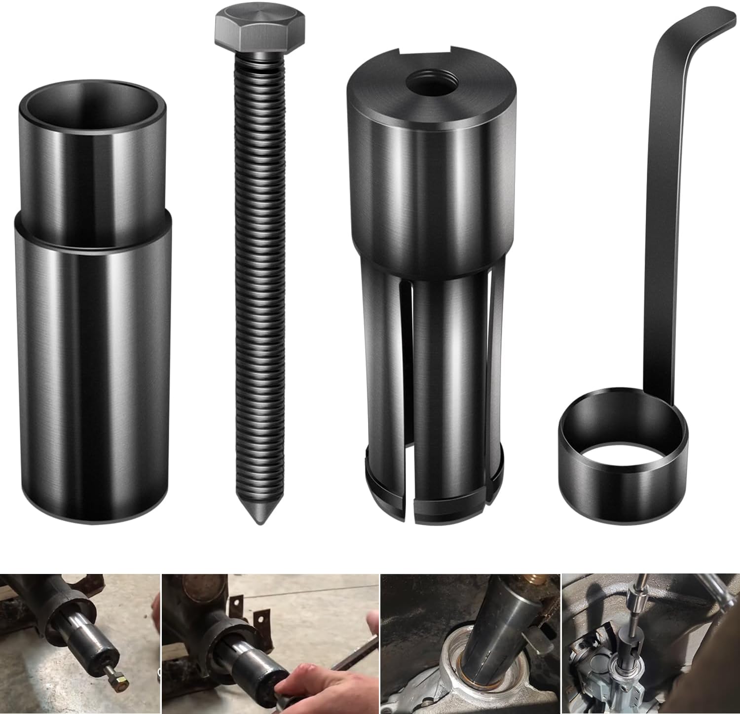 Bonbo T-0160 Extension Housing Bushing Driver Remover Installer Tool for GM 200, 200-4R, 180, 350, for GM Borg-Warner T5, Tremec T5, World-Class T-5, Transmission Tool Tail Shaft Bushing Puller Kit