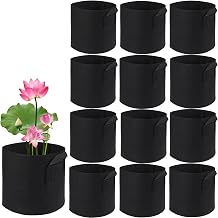 12Pcs Lily Plant Pots for Pond, Aquatic Pond Planter for Pond Durable Breathe Reusable Fabric Plant Bags for Aquatic Plants, Potato, Carrot, Onion, Flower 3 Gallon