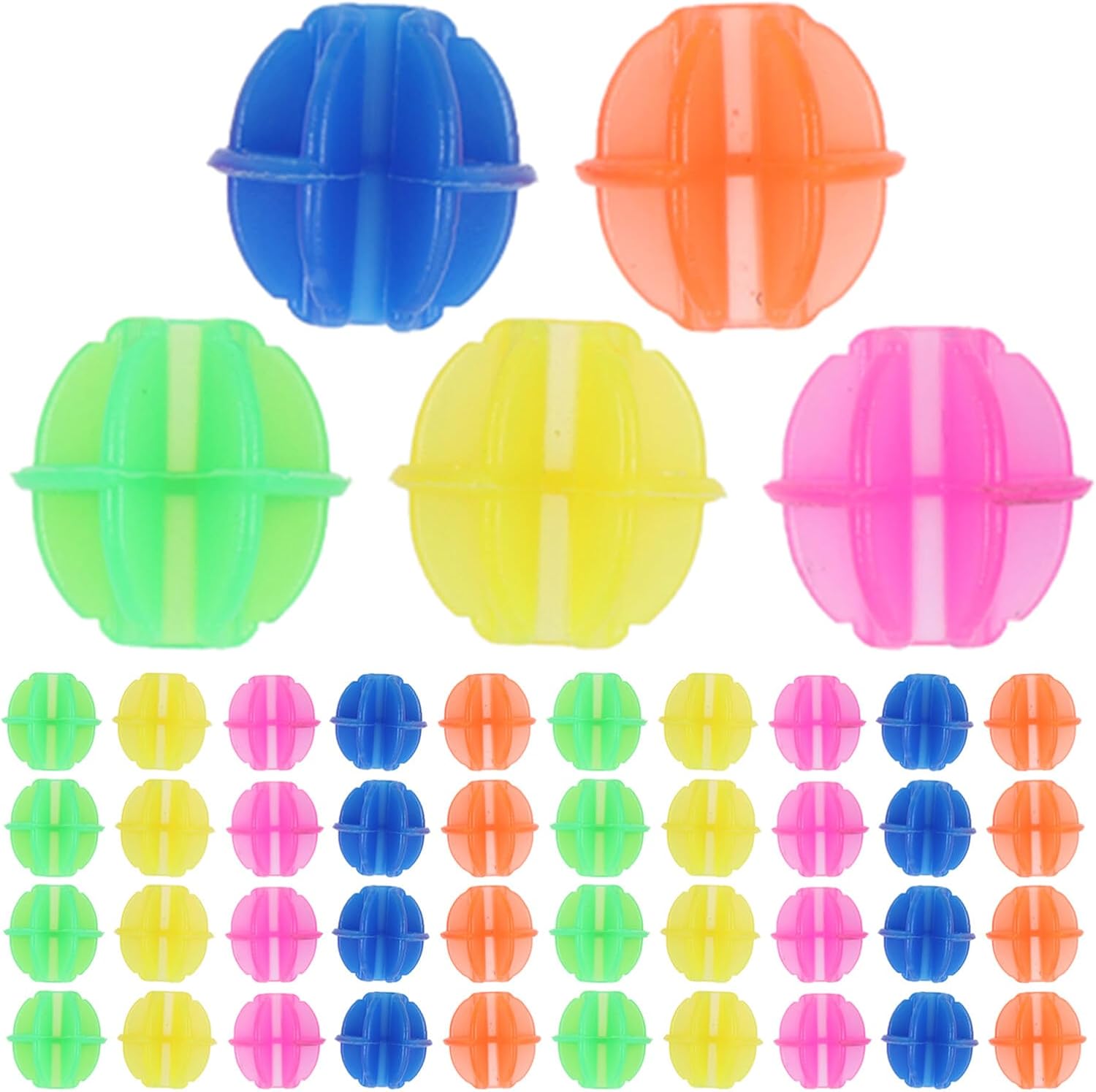 PartyKindom 6 Sets Colorful Bike Spoke Beads Glow in The Dark Plastic Bicycle Wheel Spokes Accessories and Adults Cycling Decorations