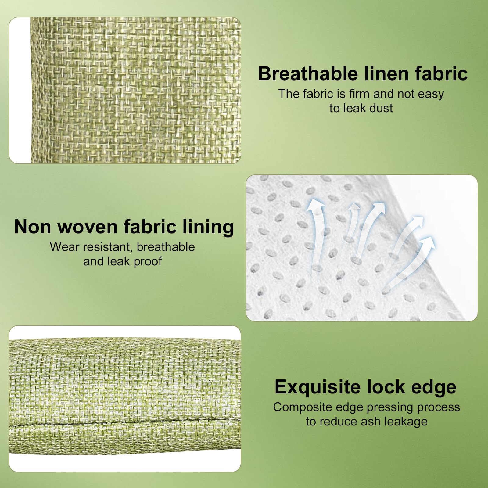 4 Pcs Neutralizador De Olores Para Zapatos,Bolsa De Carbón Activo De Bambú, Desodorante Zapatos,Ambientador Natural Para Automóvil,Para Armarios, Zapatos, Eliminar Los Olores,4x75g (Verde)