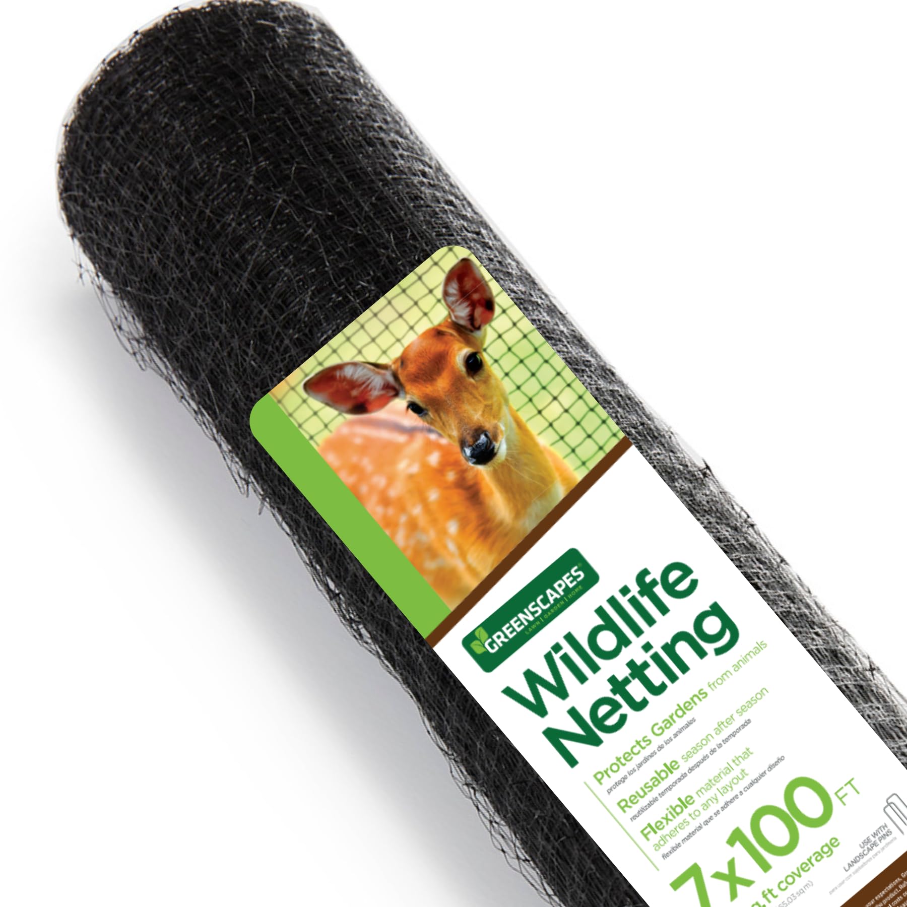 Heavy Duty Wildlife Netting 7lb – 7' x 100' Garden Fence Barrier for Deer, Birds, Rabbits, Animal Protection Mesh