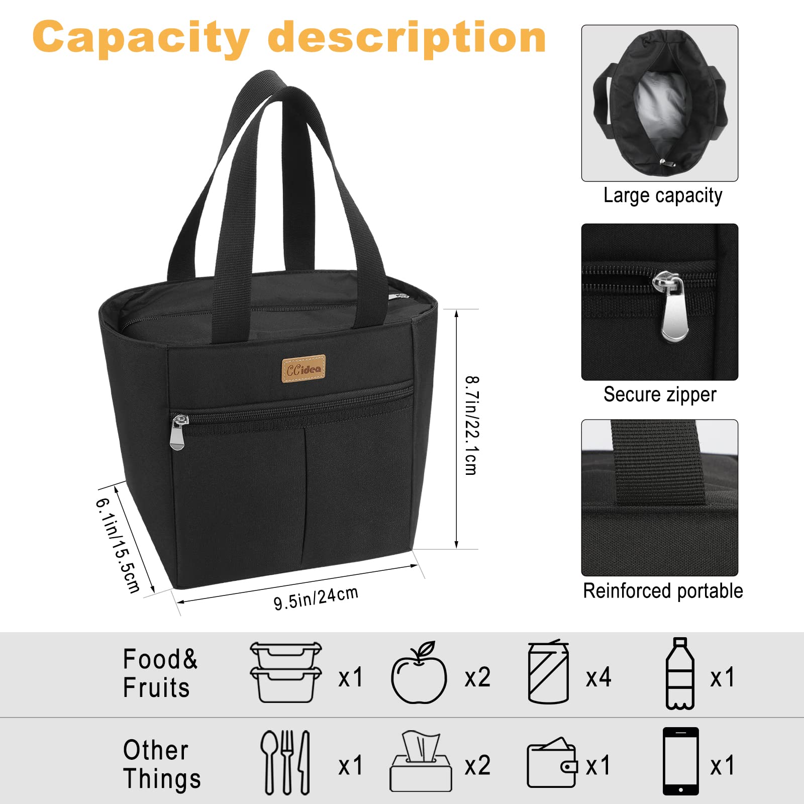 Amazon | CCidea ランチバッグ レディース メンズ キッズ