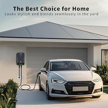 32A 7.68KW EV Charger Level 2,240V 20ft Charging Cable Electric Vehicle Charging Station with NEMA 14-50 for Electric and Hybrid Vehicles