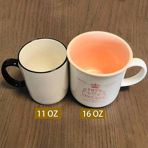 Miniatura 4 de Regalos de 50 cumpleaños para mujeres, taza de café de 16 onzas, regalo de 1973 para mamá, regalo de 50 años para esposa, abuela, tía, Acción de