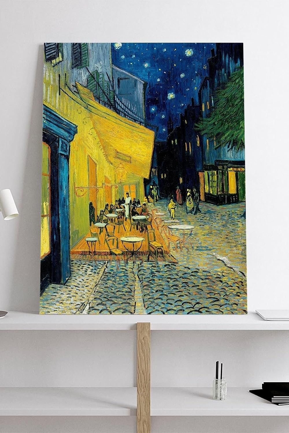 Postermanya (pster18919) Kafe Terasta Gece - Van Gogh Sanatsal Kanvas Tablo 50 x 70