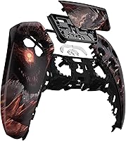 Vista 4 de eXtremeRate Cyclops Dragon Touchpad - Carcasa frontal compatible con controlador ps5 BDM-010 BDM-020 BDM-030 BDM-040, carcasa de repuesto