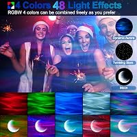 Cadrim Csillagos Égbolt Projektor LED Éjszakai Fény Bluetooth Hangszóróval - Északi Fény Lámpa Távirányítóval Gyerekszobába, Partikra 2