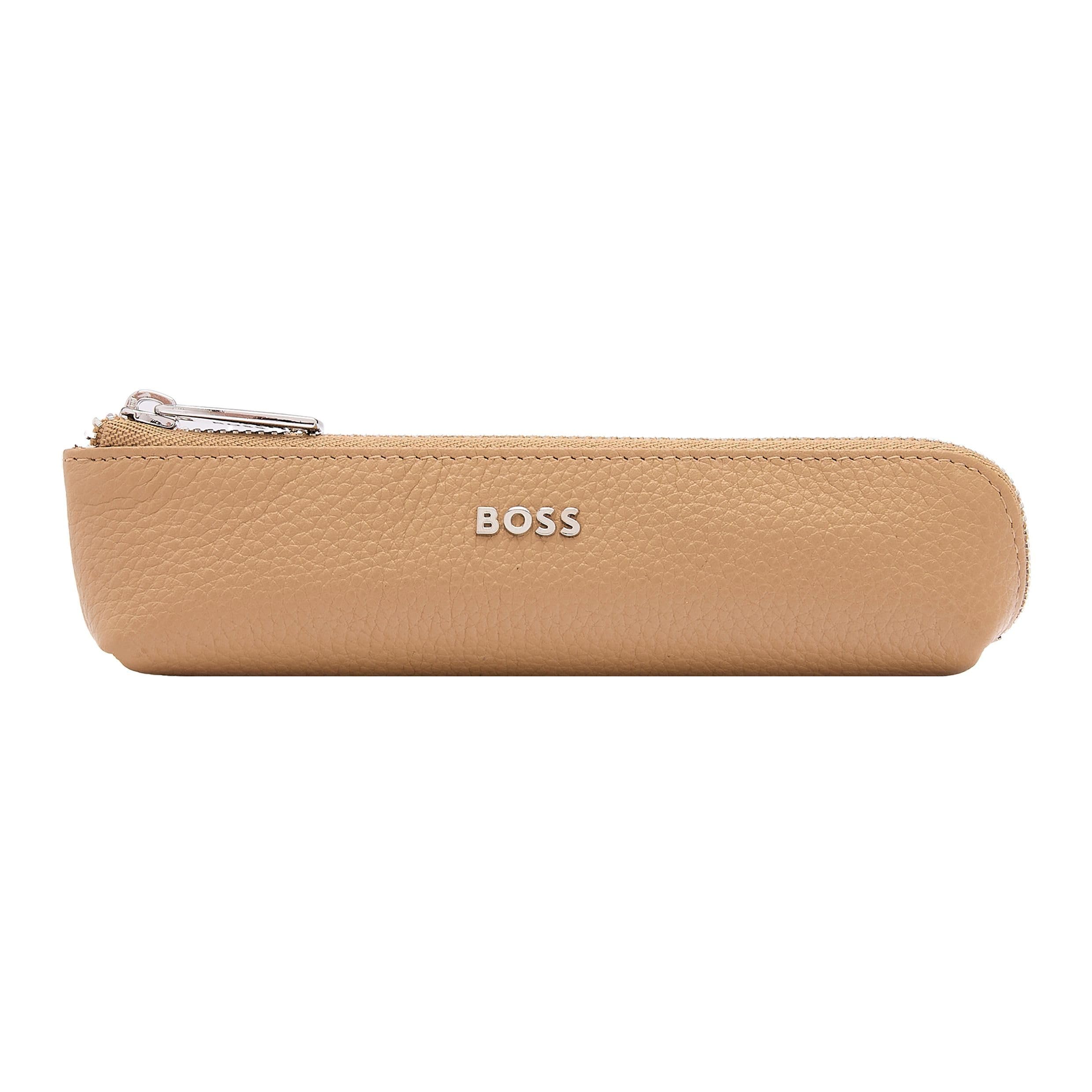 Hugo Boss Etui na przybory piśmiennicze Classic Grained Camel