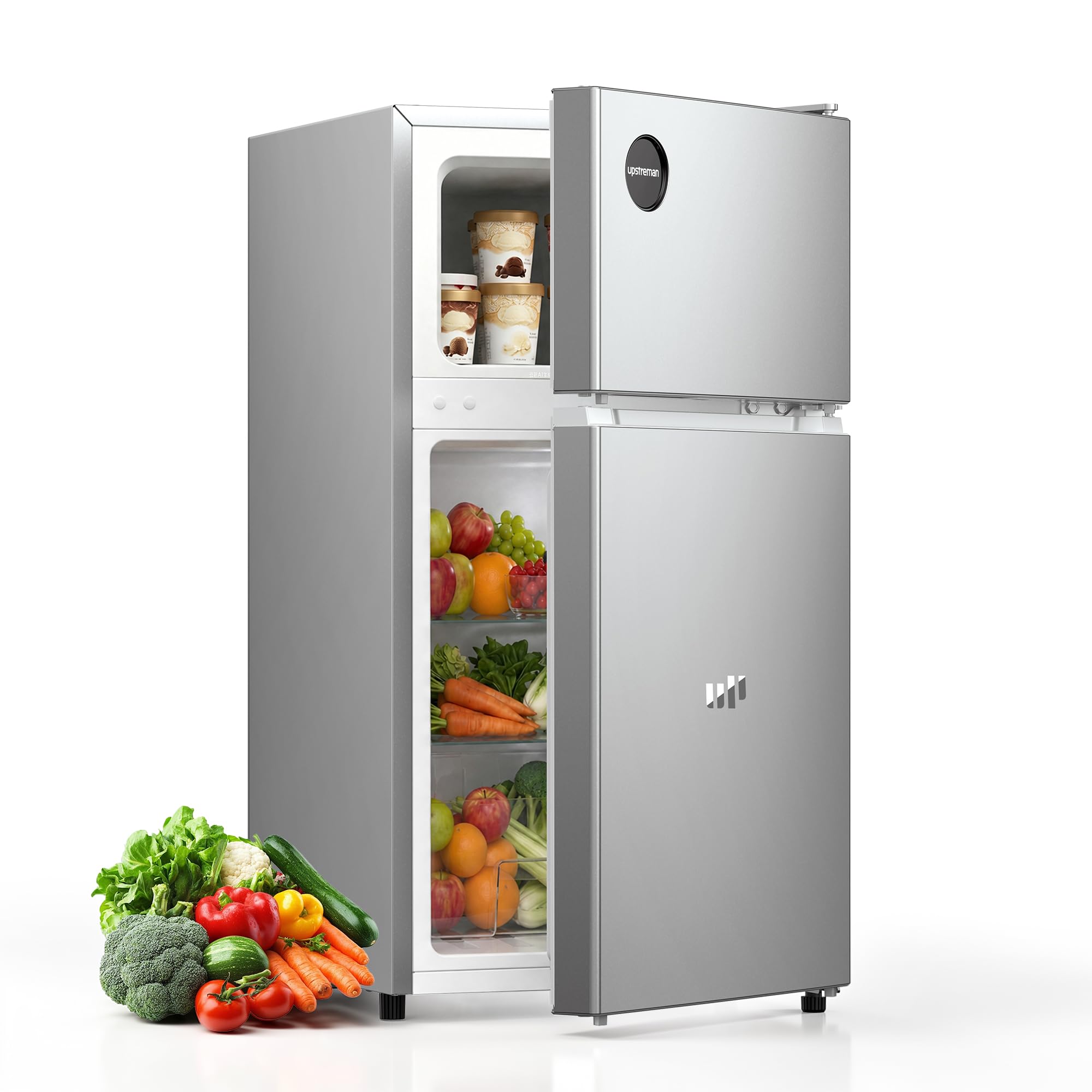 Upstreman TM30 3 cu ft Compact Freezer Silver