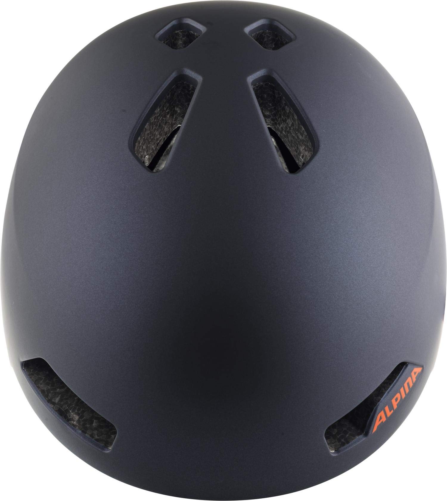 ALPINA HACKNEY – lekki, odporny na pęknięcia i optymalnie klimatyzowany kask rowerowy z możliwością doposażenia LED dla dzieci, indygo matowy, 51-56 cm