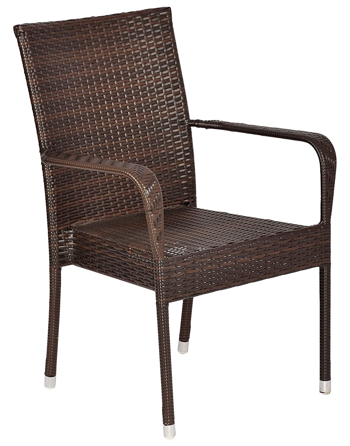 Cora DECOCRAFT Indoor| Outdoor| Living Room | Balcony | Garden | Chair Table Set 2+1 |Furniture Set |Coffee Chair Set Coffee Chair Set |Powder Coated| All Weather Proof (2+1, Brown STR) 3