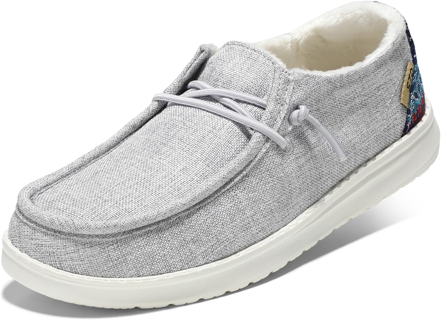 STQ Women's Slip on Loafers丨Orthopedic Comfotable Fur Lined Ultralight Boat Casual Shoes with Arth Support