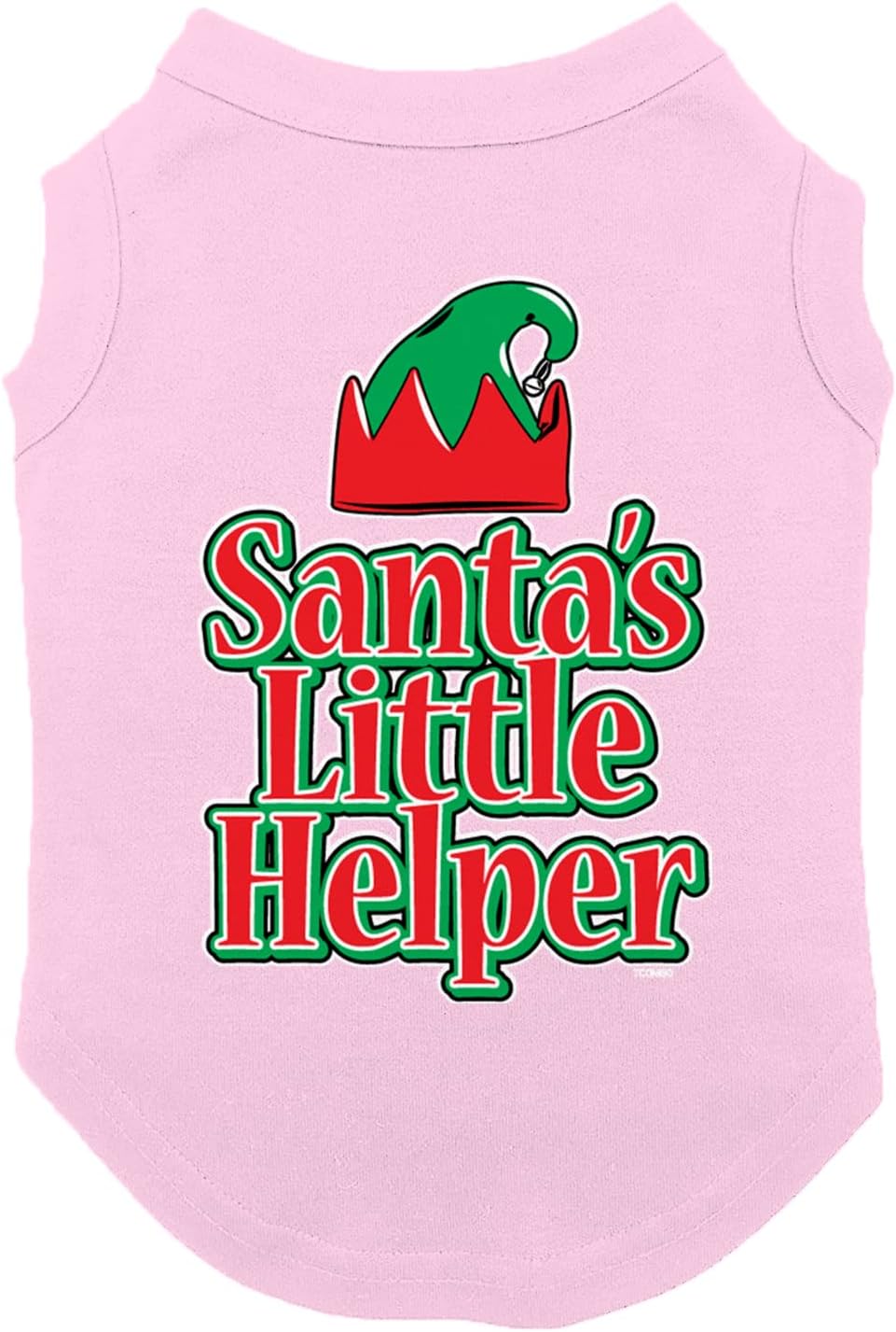 Santa's Little Helper - Elf Christmas Dog Shirt (Black, 3X-Large)