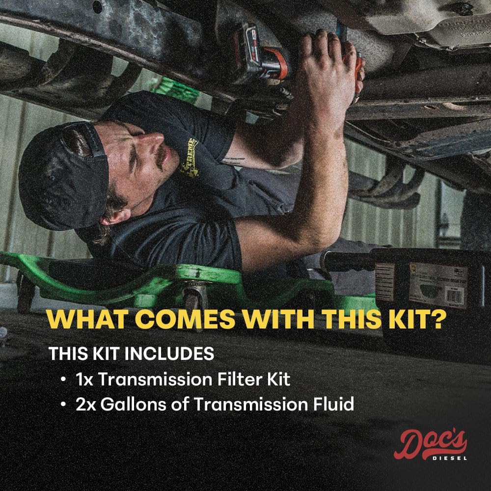 Doc’s Diesel ATF 4 Full Synthetic Transmission Fluid with Filters | Complete Service Kit for Dodge RAM 6.7L Cummins 68RFE 2007.5-2024 (2WD)
