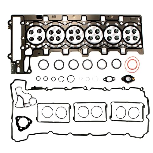 AUCERAMIC Juego de juntas de culata N55 para BMW 135i M135i M235i 335i 435i 535i 535i 640i 740i 740Li X1 X3 X4 X5 X6 xDrive35i F20 F21 E822 E88 E90