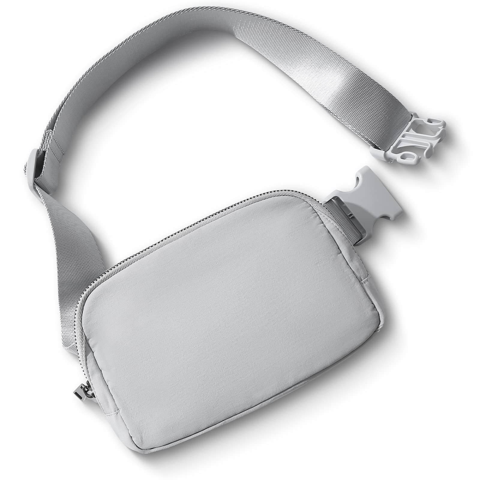 TOBVZOOBelt Bag Fanny Pack Crossbody Bags for Women Men, Everywhere Belt Bags with Adjustable Strap, Unisex Mini Fashion Waist Packs (Grey)