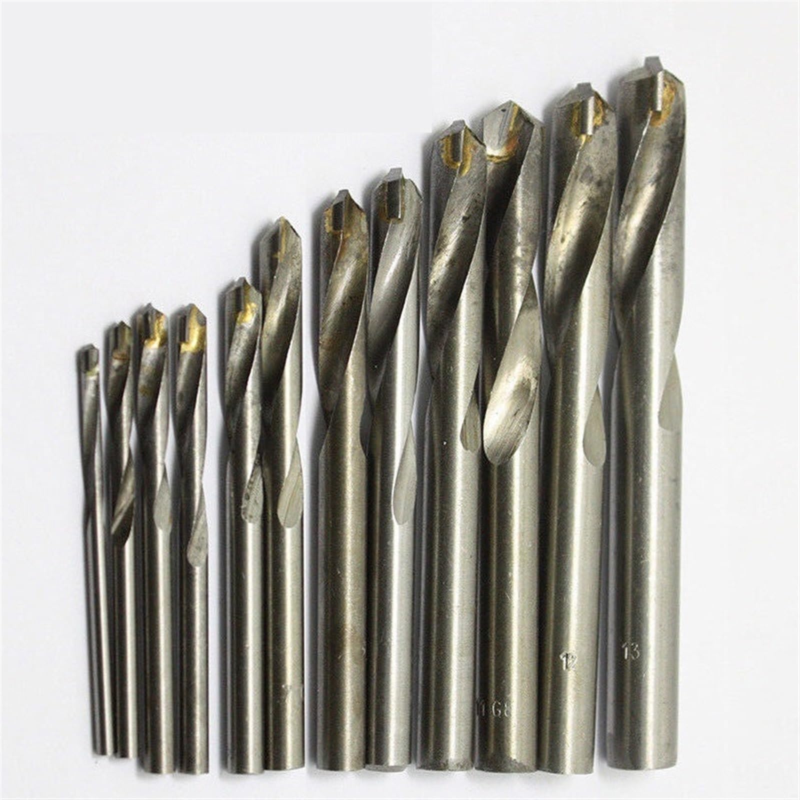 10 szt. 3-20 mm końcówka z twardego metalu wiertła TCT ślusarz wiertła do żeliwa aluminium betonu (rozmiar: 9,5 mm)