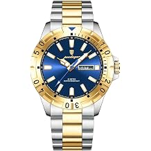 Poedagar Mens Business Watches Waterproof Luminous Date Week Stainless Steel Casual Quartz Luxury Casual Men Watch