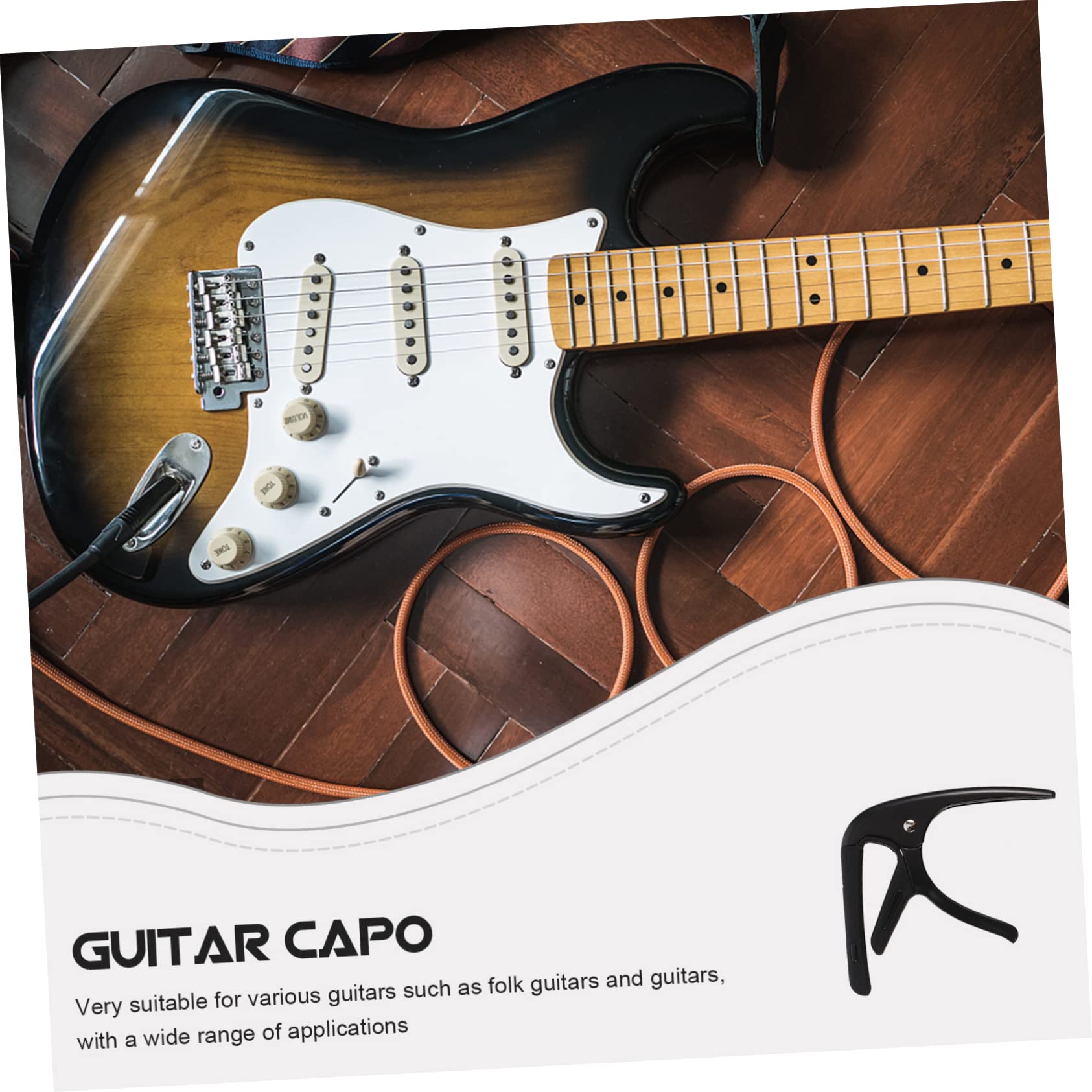 BESTonZON 5sets Capo Per Chitarra Elettrica e Acustica Con Plettri e Facile Da Usare Accessorio Per Musicisti Di Tutti