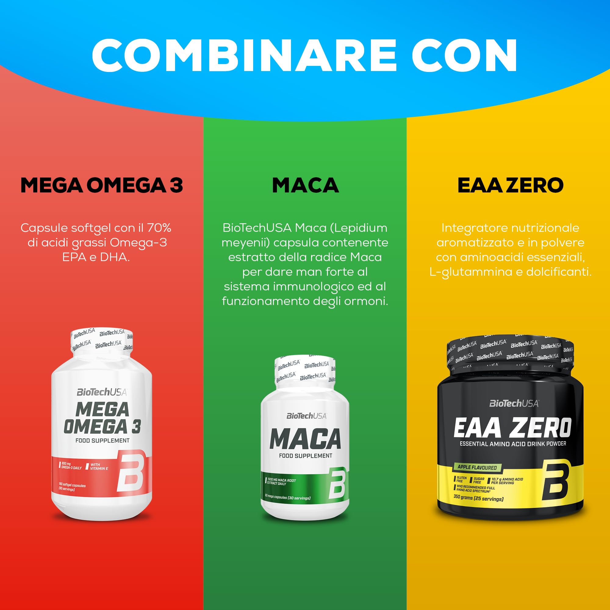 BioTechUSA Men's Arginine | Aumenta la vitalità | con ingredienti vegetali | Vitamine | Zinco | Ideale per il benessere maschile | 90 Capsule