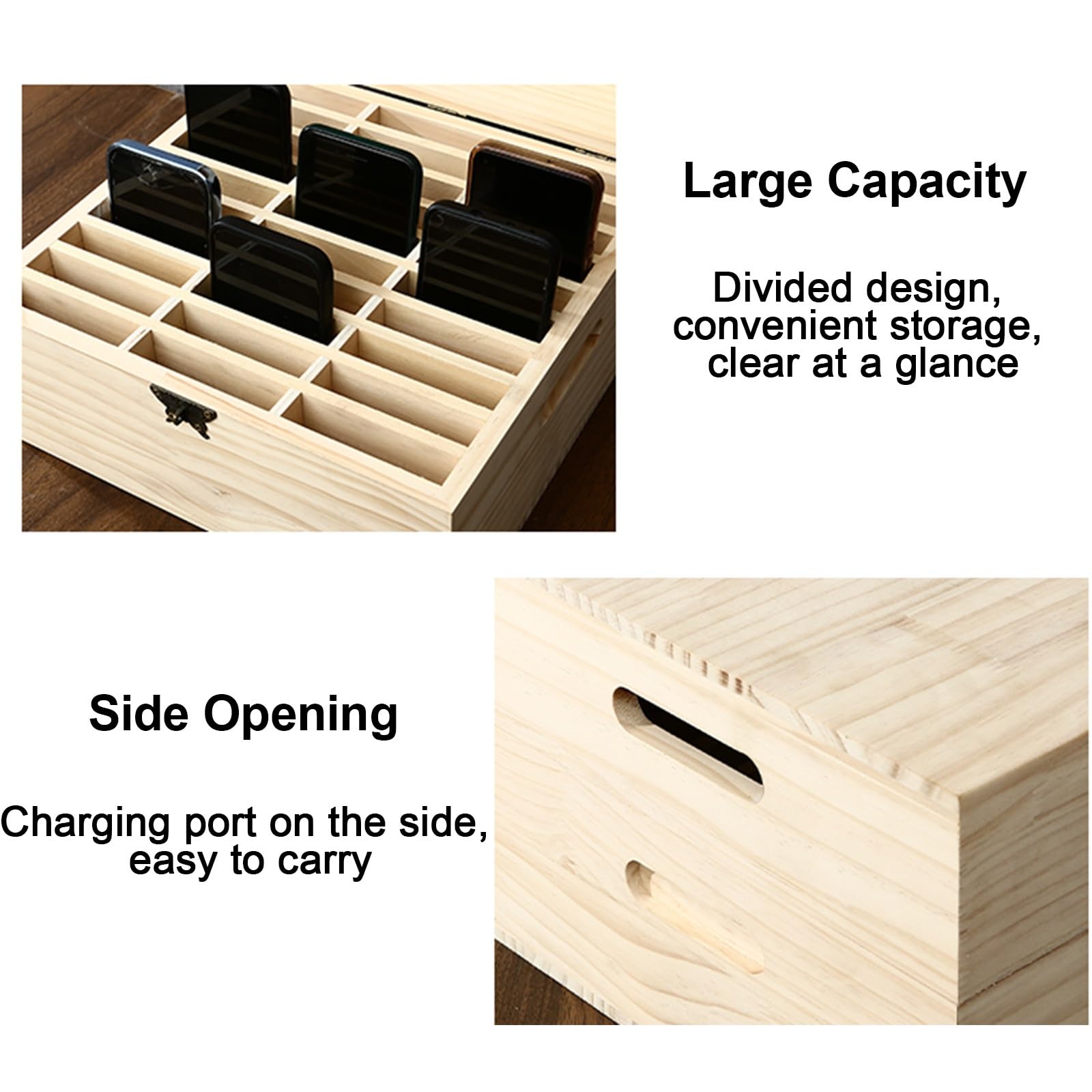 Sichere Schlossbox mit Ladeanschluss und Schlüsselschloss für Klassenzimmer und Bürogeräte