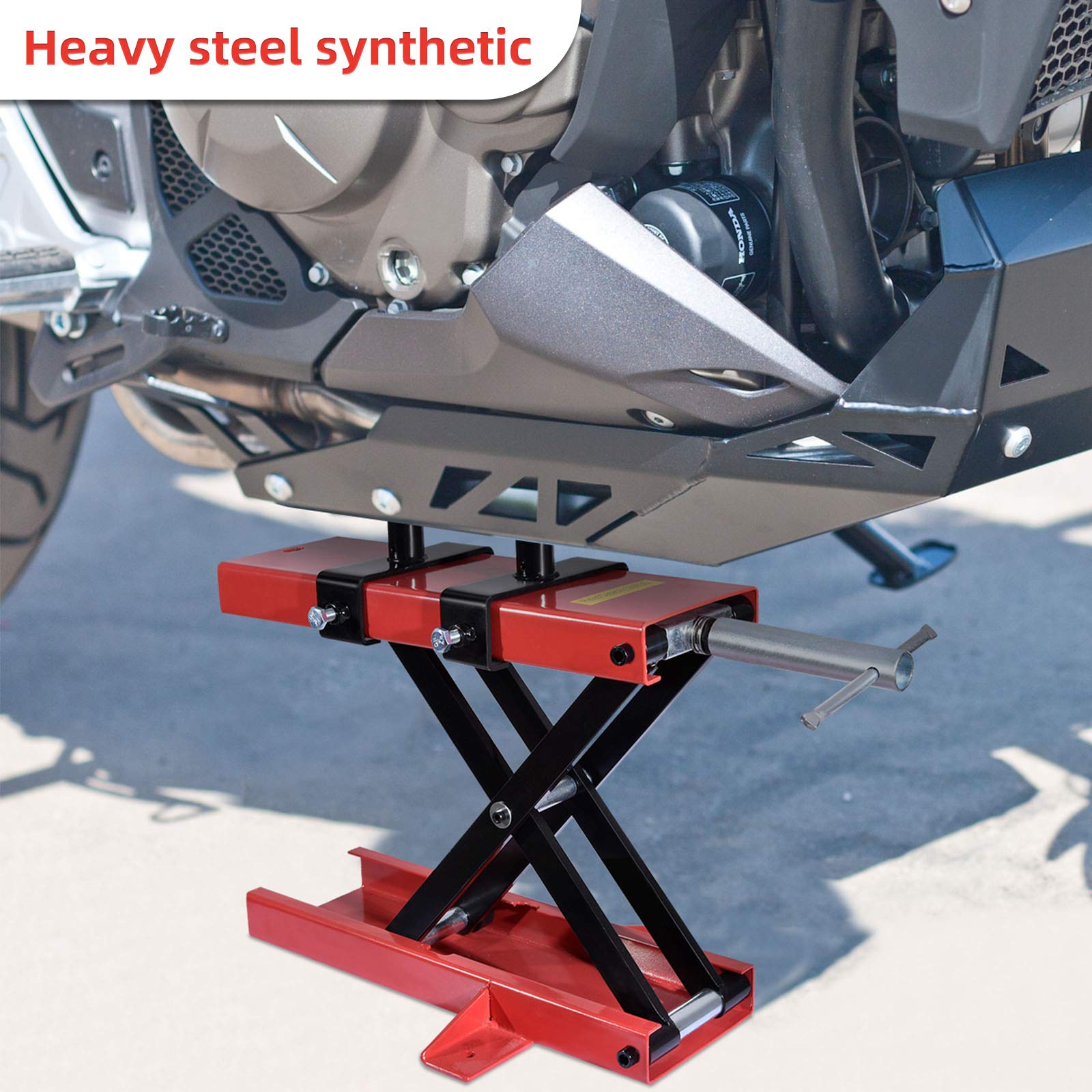 Hondony 1100LBS Motorcycle Scissor Lift Jack,Adjustable Heavy Duty