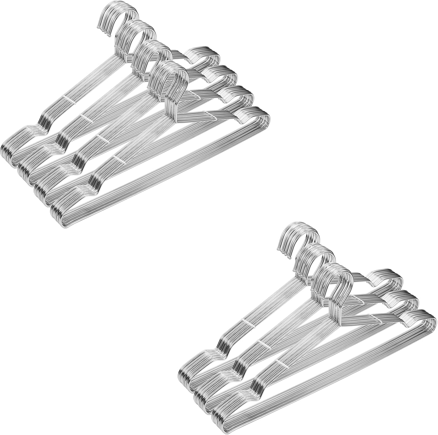 40 Pack Coat Hanger and 30 Pack Hangers 16.5in