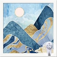 Vista 27 de Marco de fotos dorado, marco de fotos de 8 x 8 pulgadas para póster de foto cuadrada, lienzo, certificado, documento, exhibición horizontal