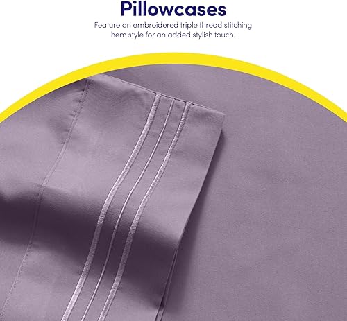 Miniatura 7 de 1500 Supreme Collection - Juegos de sábanas y fundas de almohada para hoteles, colchones, sábanas extrasuaves con correas elásticas en las esquinas