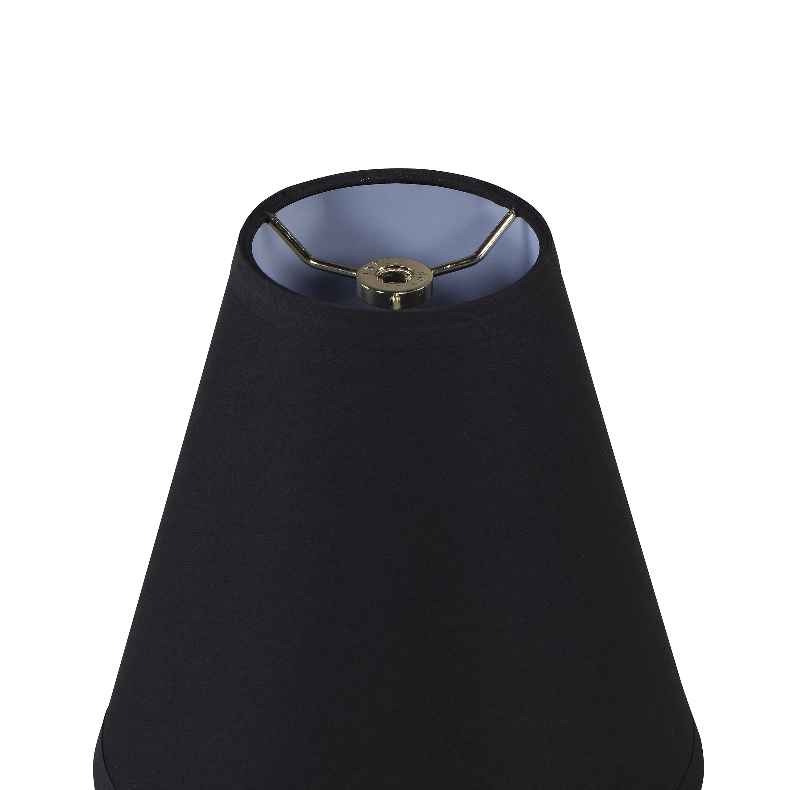 Aspen Creative 32169 przejściowy klosz lampy w kształcie imperium w kształcie pająka w kolorze czarnym, (10 cm x 20 cm x 20 cm)