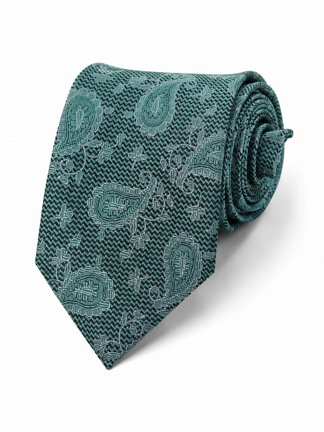 tossido Green Paisley Necktie (TSDOINDMICRO09)-picture-31