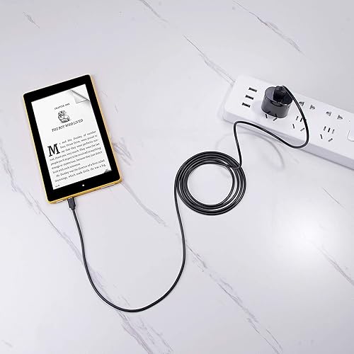 Miniatura 7 de Adaptador de corriente de 10 W, cargador rápido de 6.5 pies para cargar Paperwhite 7 8 9 10 11, Oasis, Voyage, E-Reader, DX, teclado, táctil (2-11