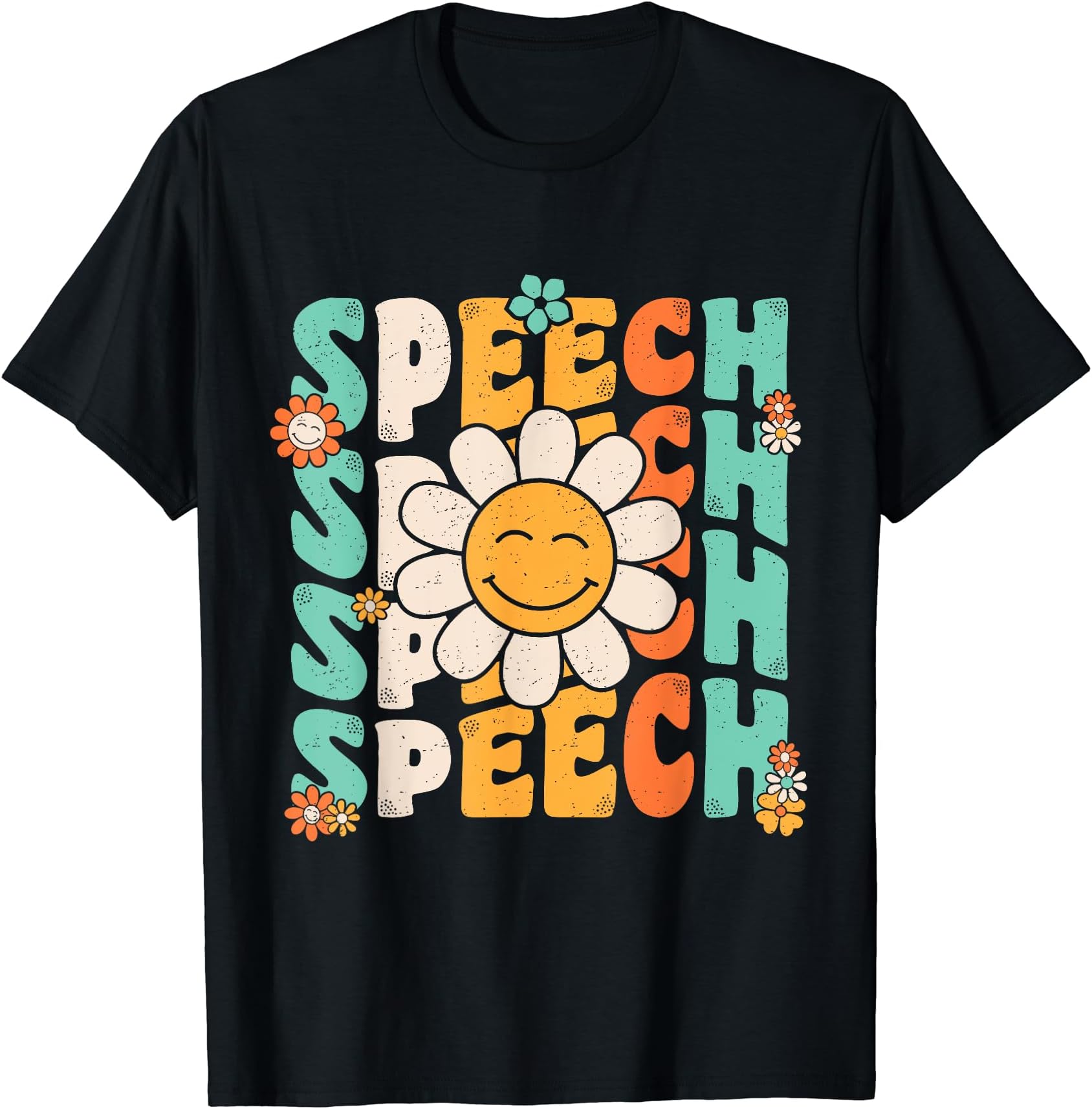 Speech Therapy Speech Language Pathologist Gifts.Speech Therapy Retro Speech Language Pathologist Therapist T-ShirtOEKO-TEX STANDARD 100