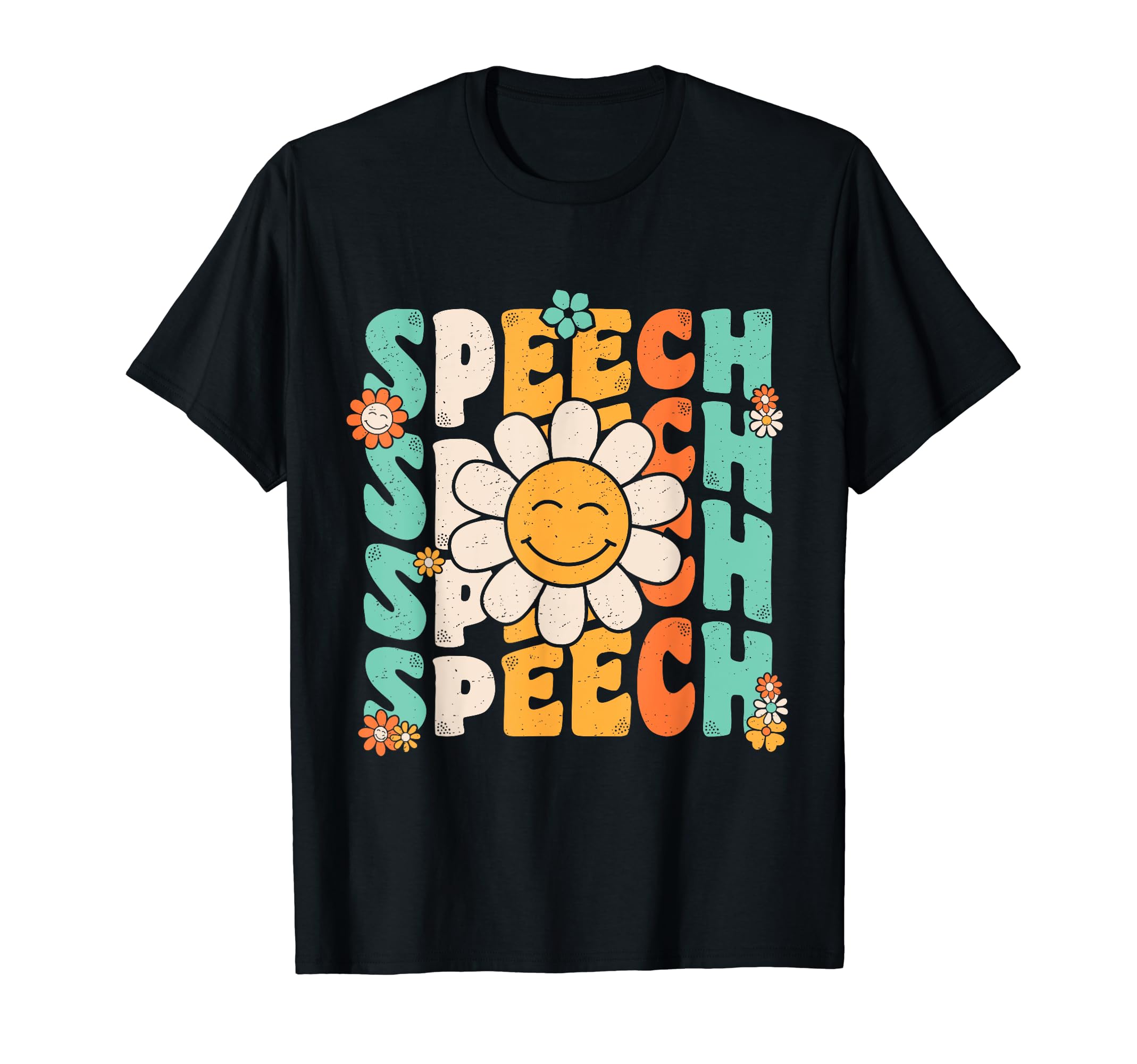 Speech Therapy Speech Language Pathologist Gifts.Speech Therapy Retro Speech Language Pathologist Therapist T-ShirtOEKO-TEX STANDARD 100