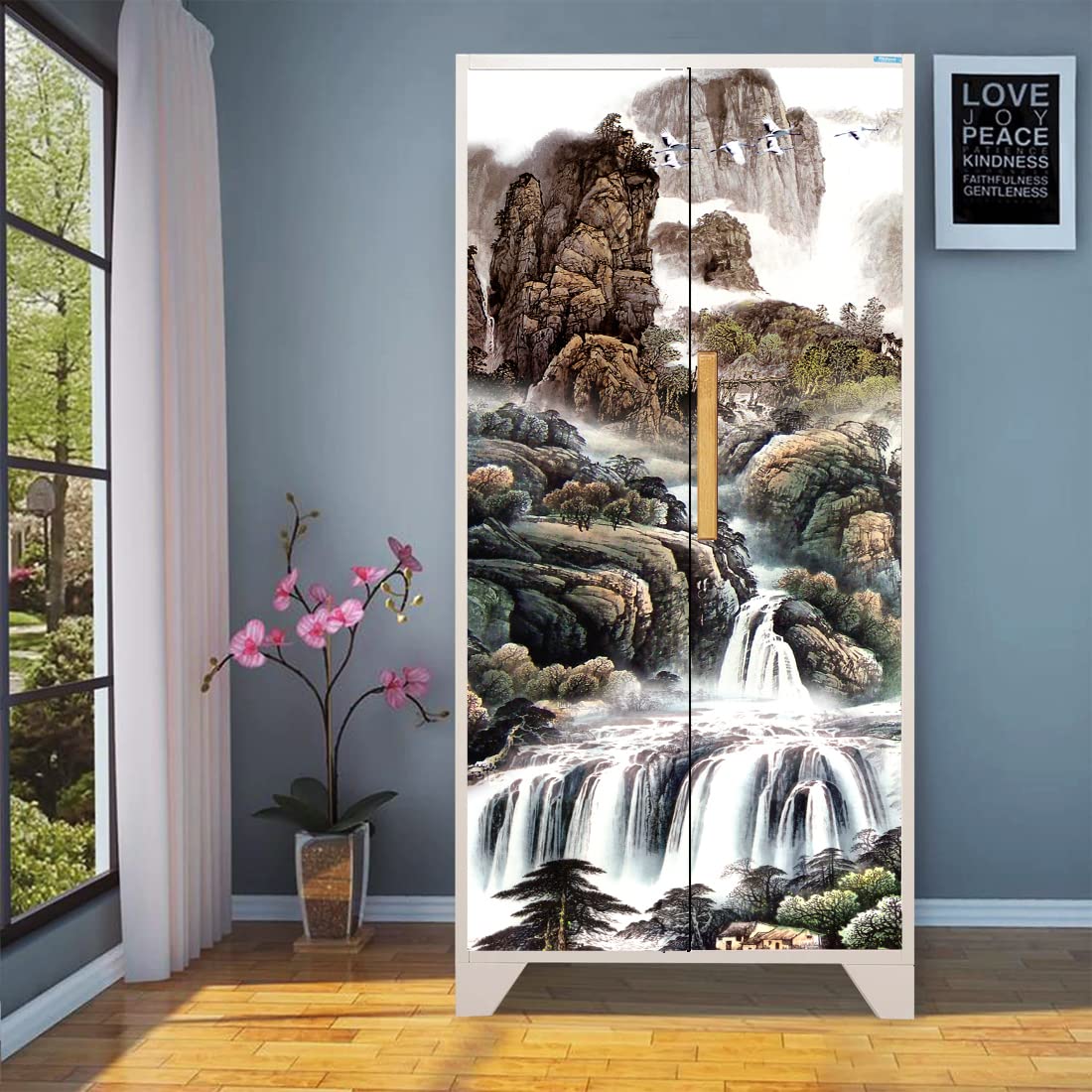 WallDaddy Self Adhesive Almirah Stickers, Wall Stickers, Decorative Sticker Wallpaper for Home Wardrobe Doors (Jharna Almirah) PVC Vinyl Size Large (39 x 84 Inch) (B09W19XF7M) Amazon Price History, Amazon Price Tracker