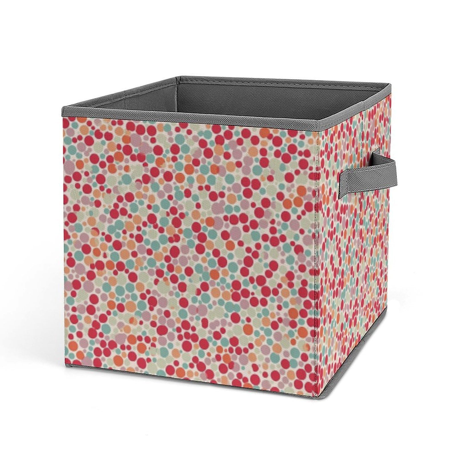 Bacs de rangement empilables et pliables à pois pour vêtements et placard