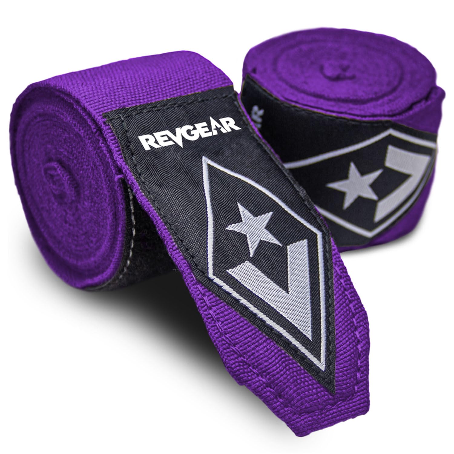 Revgear Pro Series Elastic Boxing Wraps for Men, Hand Wraps for Boxing Gloves, Muay Thai Hand Wraps, Wrist Wraps Boxing, Boxing Hand Wraps for Men, Boxing Wraps for Women, MMA Wraps - 180 Inch Purple