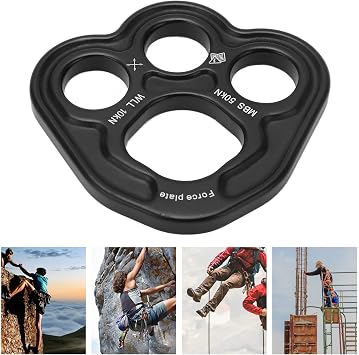 Rigging Plate 3 Holes Space Aluminium 50KN Uniform Force Equipment for Outdoors