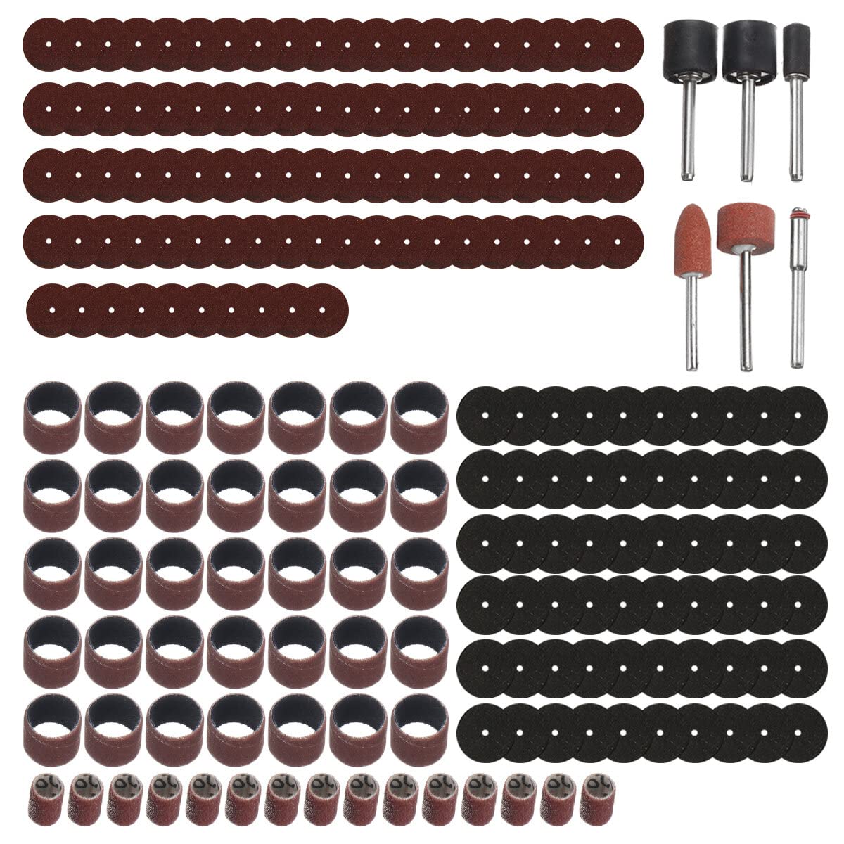 Abrasive Tools Sanding Bands Set 206pcs Sanding Drum Set With Sanding Mandrels For D Rotary Tool