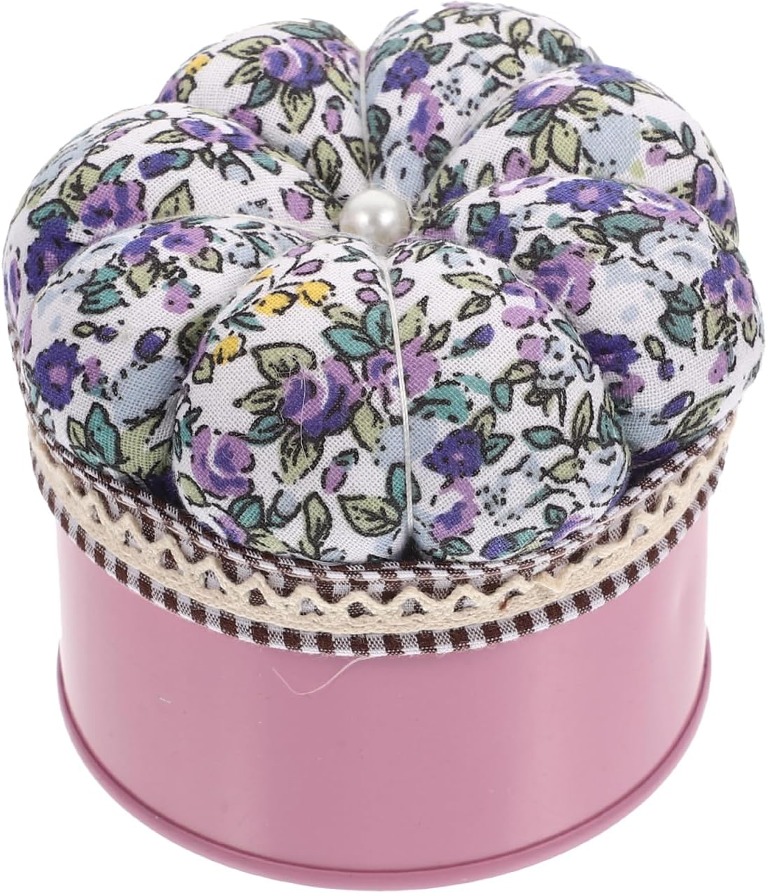 MAGICLULU Ball Head Pin Cushion Sewing Pin Holder Storage Box 3.34X3.34X2.95 Inch Decorative Needle Organizer for Home Craft DIY