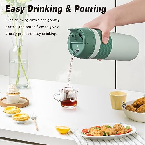 Miniatura 2 de Stariver Travel Electric Kettle, 350ML Portable Electric Tea Kettle BPA-Free, Small Electric Kettle with 3 Temp Setting, Hot Water Boiler with Keep