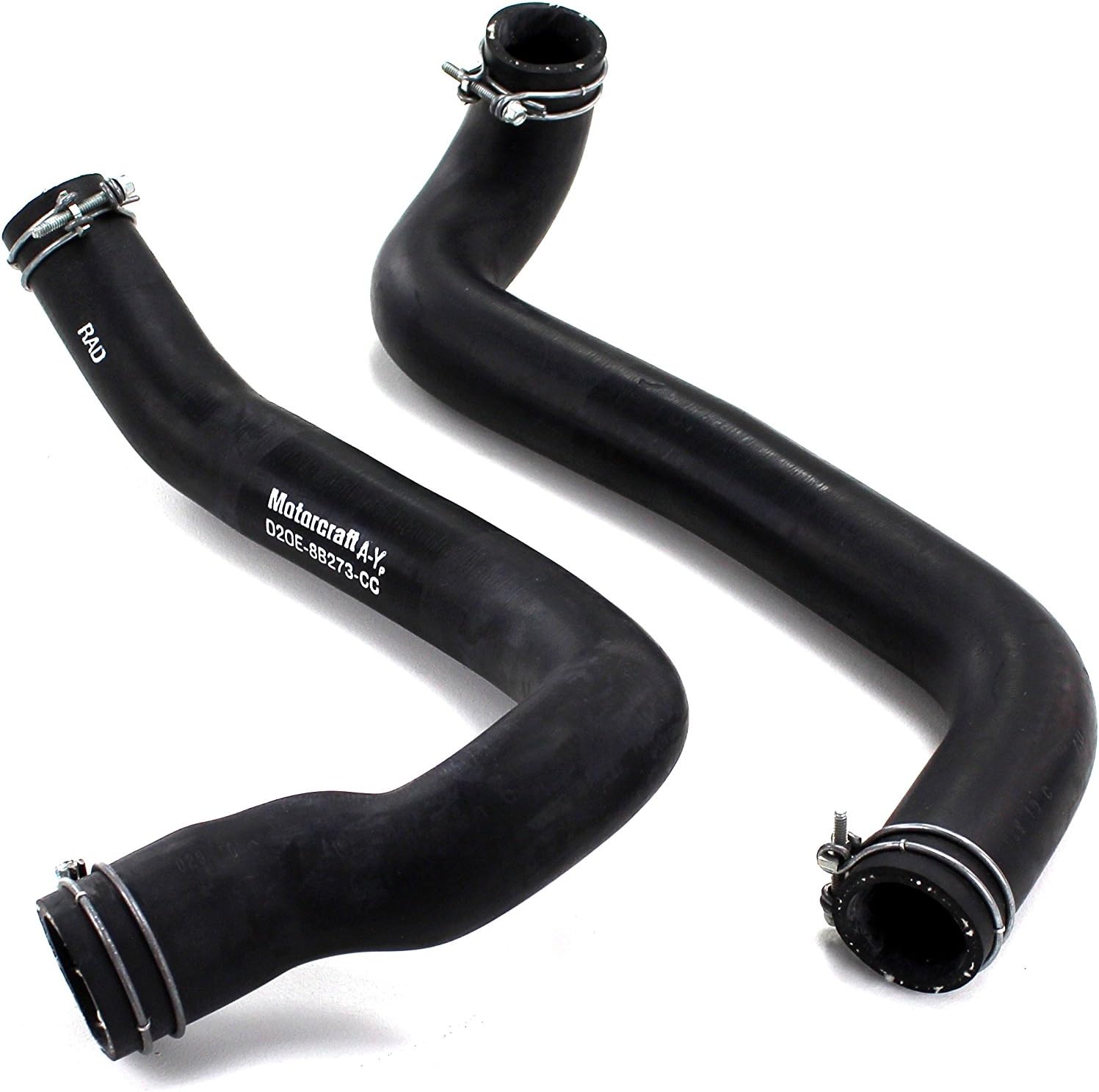 Mustang Hoses Radiator 351 Cleveland with Clamps 1972-1973 - Marti Auto Works