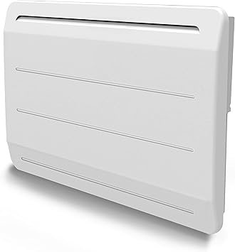 Radiador de hierro fundido, 1000 W, detector de ventana abierta, LCD programable, color blanco