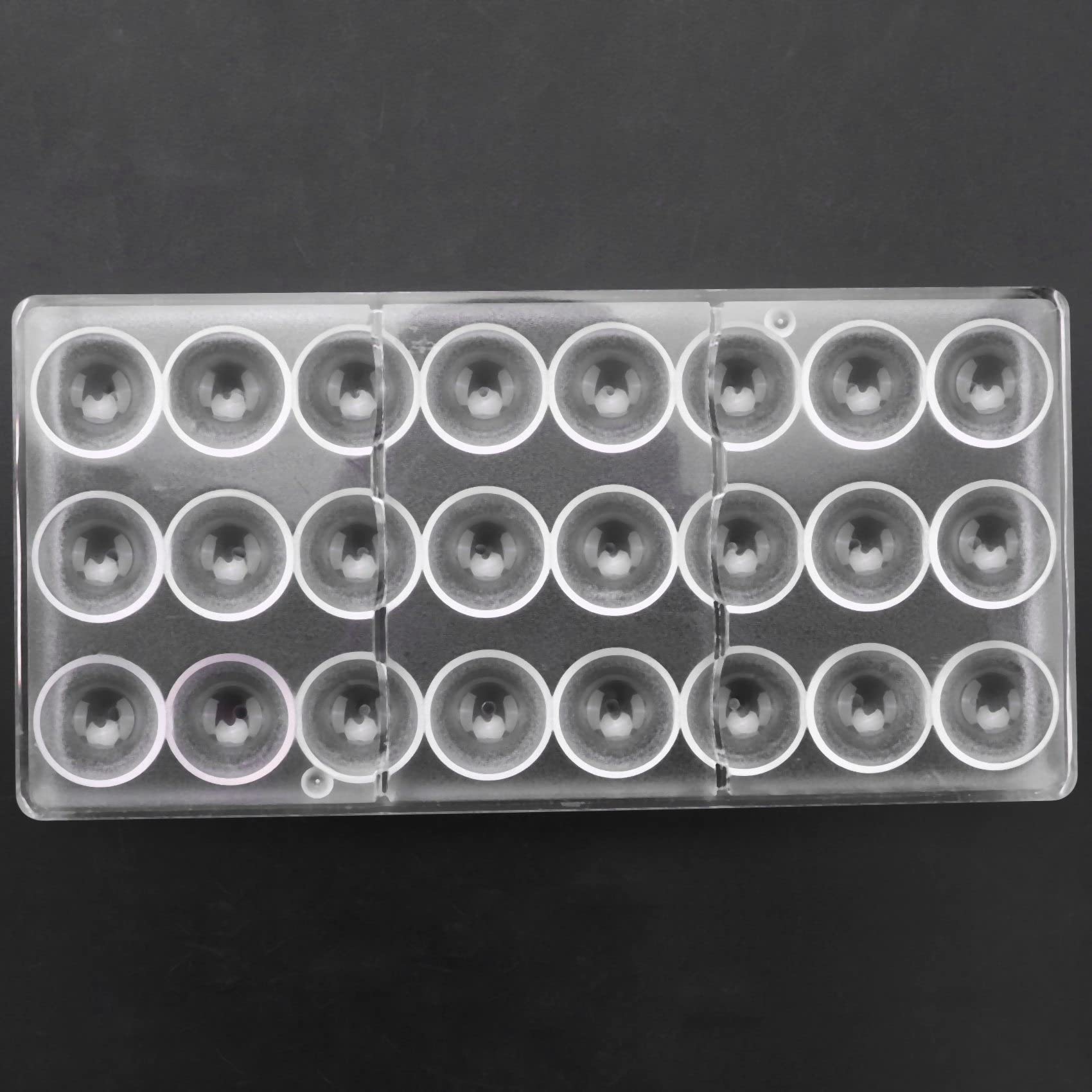 DAZLOR 10X 24 LöCher Halb Schokoladen Form Polycarbonat Schokoladen Riegel Form Halb SüßIgkeiten Hersteller Form Back Formen
