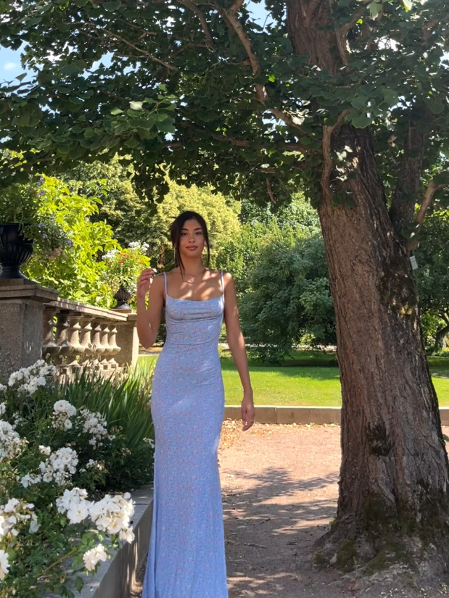 tope cross strap dress ギンガム Ivory Pacific Tides Crochet Maxi Dress