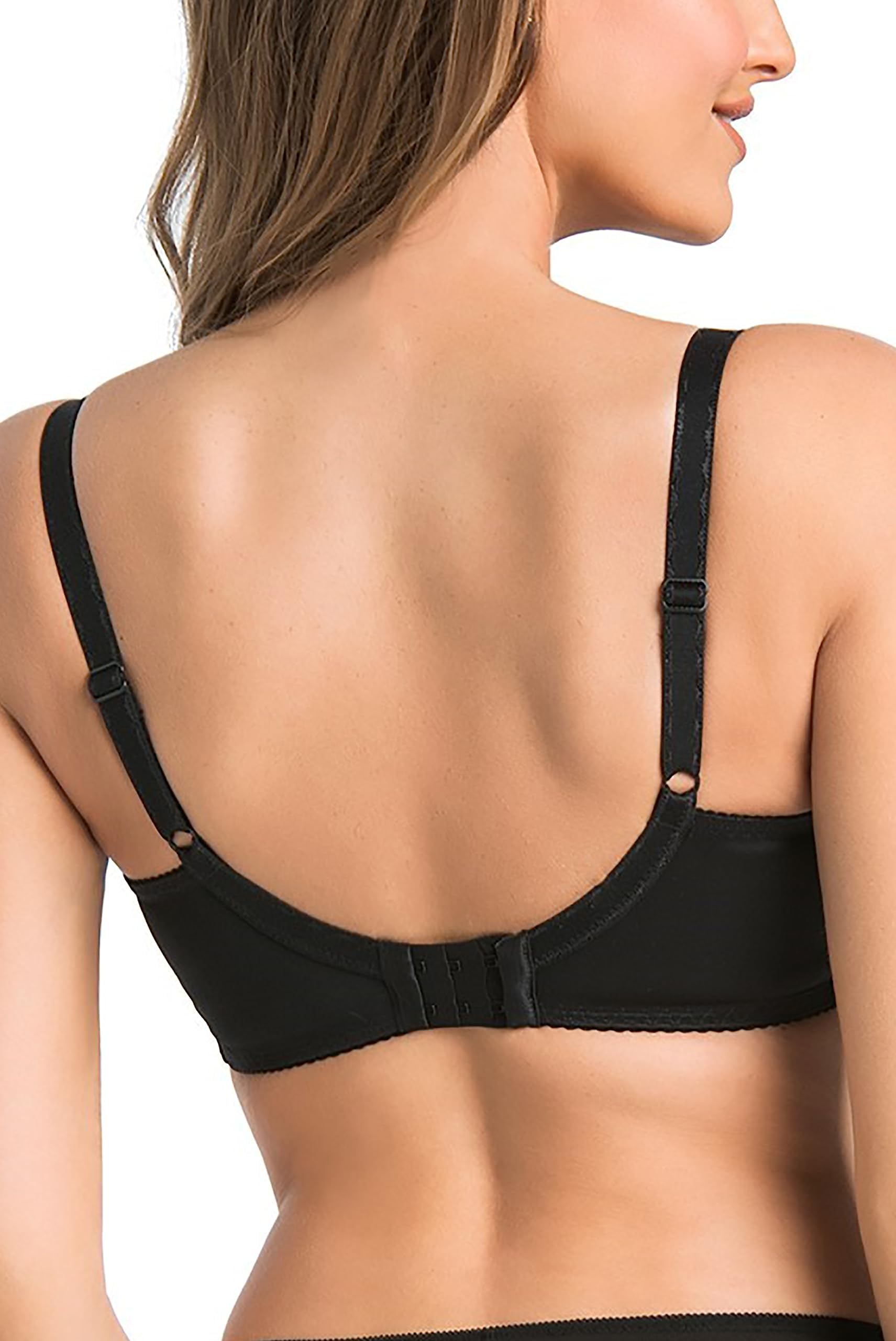 Teyli Reggiseno Donna Imbottito con Ferretto – Reggiseno Comodo per l'Uso Quotidiano, Elegante Lingerie Donna con Parte Superiore delle Coppe in Pizzo.